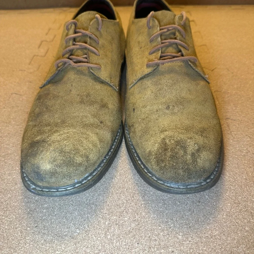 Timberland‎ Earthkeepers Anti-Fatigue Suede Oxfords Mens 12 Olive Green 9249B